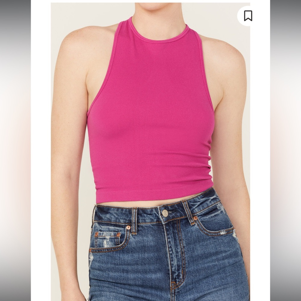 Free People Harley racer back tank top SZ:M/L